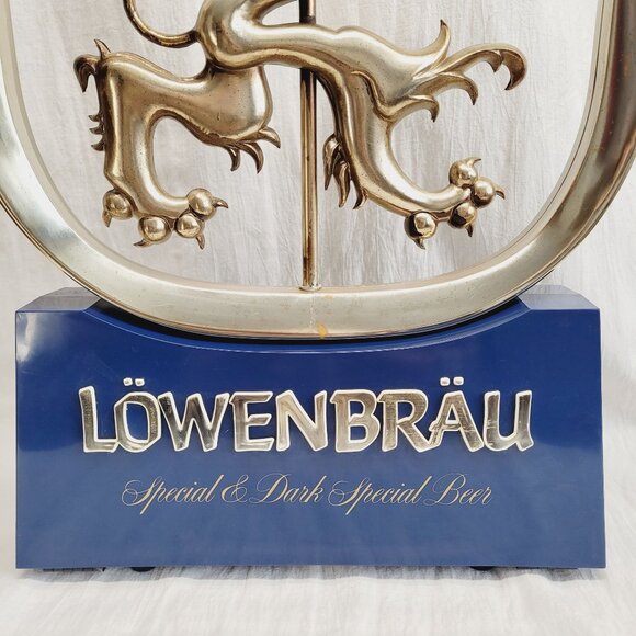 Vintage Lowenbrau 3D lighted Beer Sign WORKS GREAT READ!! Minor Cosmetic Issues - Picture 7 of 11
